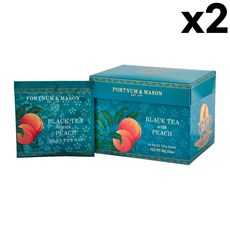 포트넘앤메이슨 블랙티 피치 15티백 30g 2팩 Black Tea with Peach, 15개입, 2세트