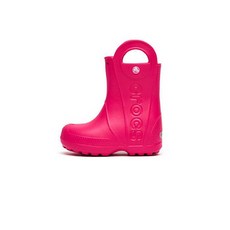 크록스레인부츠  [크록스] 키즈 핸들 잇 레인부츠 핑크 12803-6X0 