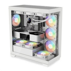 데이븐 DAVEN AQUA 스쿠버 ARGB BTF 컴퓨터 PC 케이스 (화이트), 1개