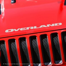 그리븐 오버랜드 스티커 데칼 Jeep JL 랭글러 50099, 77cm, 브라이트그레이, 1개