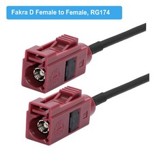 Fakra-여성 피그테일 RG174 자동차 라디오 안테나 연장 케이블 A B C D E F G H I K Z 타입 GPS RF 통신, 04 Fakra D Female Type_07 2M, 1개