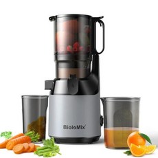 착즙기 믹서기 블렌더 BioloMix 콜드 프레스 130mm 피드 슈트 전체 과일 및 야채에 적합 높은 주스 수확량 BPA 프리 느린 저작, 없음, 1) SJ-023 - 미국-100-120V