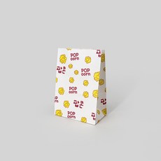 종이봉투 식품지 팝콘봉지 팝콘봉투 (소) BOX 2000장, 단품