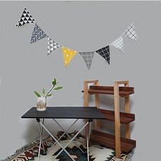 감성 캠핑 차박 텐트 테라스 가랜드 장식 용품, 1Set (8장)