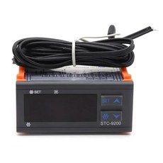 STC-9200 난방 순환 펌프 온도 컨트롤러 디지털 디스플레이 지능형 자동 온도조절기 조절기, 1개, 1) DC 12V