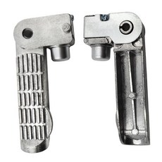 QDY 전기 자전거 접이식 발 페그 페달 직접 부품 용 팔꿈치 페달 레버 교체, 133mm, 철, 은