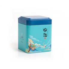 차 밀폐 상자 주방 보관 용기 항아리 사각 캔 캔디 철 용기 빈티지, wuyu, 1개