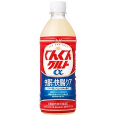 아사히 음료 쭉쭉 글루토α 쾌면 쾌장 케어 500ml×24개 수면의 질을 높이다/장내 환경 조성에 도움 가세리균CP2305주, 24개, 500ml