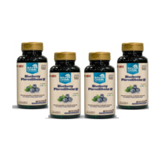 프테로스틸벤 함유 블루베리 항산화 pTeroPure 45캡슐 4병 2달분, pTeroPure® 영양제 45캡슐 4병, 4개, 45정
