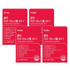웰리오 콜린 미오 이노시톨 엽산, 4박스, 150g