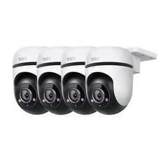 티피링크 Tapo TC40 4팩 200만화소 실외용 팬 틸트 무선 CCTV 4세트