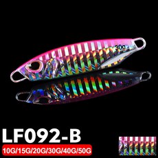 핫 메탈 지그 낚시 루어 다리미 플레이트 장거리 스윔베이트 리드, 1개, LF092 B Without hook