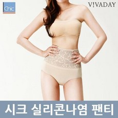 ASRL 컨트롤바디 시크 실리콘나염 복부보정팬티 AR