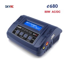 SKYRC e680 80W AC/DC 밸런스 충전기 방전기 13.8V DC 전원 공급 장치 LiPo 리튬 이온 수명 NiCd NiMH PB, e680_미국