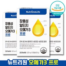 [ 필수 영양제 ] 뉴트리원 정우성 장용성 알티지 오메가3 프로 혈행 개선 뼈 건강 항산화 관리 동시 케어 (EPA 및 DHA 함유 유지) 저온 초임계 추출 고순도, 3개, 30캡슐