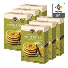 CJ직배송 녹차맛찹쌀호떡믹스 400g, 6개