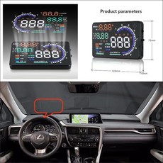 자동차 헤드업 디스플레이 HUD 프로젝터 액세서리 앞 유리 렉서스 LX RX 450H RX350 LX570 2015 안전 운전, 1개, 01 CHINA