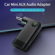 블루투스송신기 미니 AUX 오디오 어댑터 무선 5.0 리시버 자동차 핸즈프리 통화 음악 재생 고음질