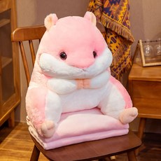 퀸이불패드세트 사랑 아파트 동일한타입 햄스터 쿠션담요 자양용 등받이 허리보호 쿠션 사무실 등받이쿠션 의자, C04-핑크
