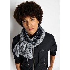 ARMANI EXCHANGE Scarf with allover logo 954650CC312100048 Melange grey