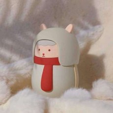 충전식 눈사람 손난로 휴대용 보조배터리, 이미지색