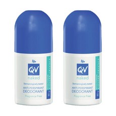이고 큐브이 발한억제 네이키드 롤온 데오드란트 80gx2개 Ego QV Naked Anti Perspirant Roll On, 2개, 80g
