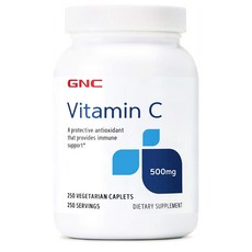 GNC 지엔씨 비타민C 500mg 250개 2팩, 250 개, 2개