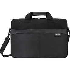 Targus 전문 비즈니스 캐주얼 학교 가방 Macbook 노트북 용 노트북 숄더백 (퀵 액세스 수납 공간 포함) 트롤리 벨트 15.6 형 노트북 용 보호 커프 숄더 스트랩 블랙 (TSS898)