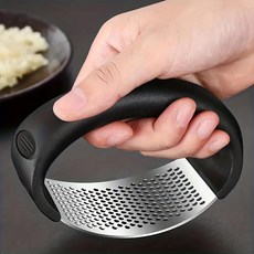 마늘 프레스 수동 다지기 도구 곡선 과일 야채 요리 주방, 1.3PCS, 1개