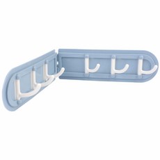 HATOPIA 1P 부착식 코너 후크 걸이 국자 우산 수건 주방, 진청, 1개