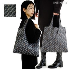 인피너리 명품 장바구니 에코백 미디움 중형 ( 고급 단체 답례품 선물 사은품 홍보물 ), 미디움_블랙, 1개