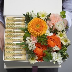 모모플라워 생화 용돈박스