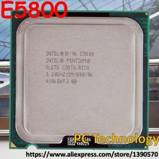 인텔 펜티엄 프로세서 E5800 2M 캐시 3.20GHz 800 MHz LGA775 데스크탑 CPU, 한개옵션0