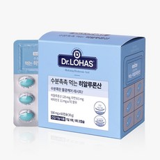 닥터로하스 수분촉촉 먹는 히알루론산 영양제 500mg, 60정, 1박스 - 히알루론산분말