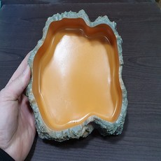 BG 고퀄리티 파충류먹이그릇 소 중 대 특대, 1개