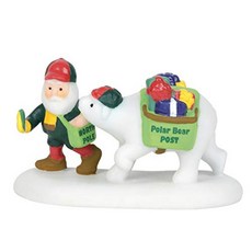 Department 56 북극 시리즈 북극곰 포스트 1.5 "H 다색, 단일옵션