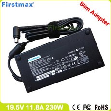 게이밍 노트북 충전기 230W AC 어댑터 전원 원형급 장치 Aorus X7 v2 v3 v4 v5 v6 v7 19.5V 11.8A, 03 UK Cable, 한개옵션1
