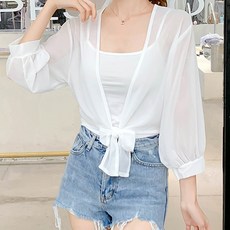 여름시스루가디건