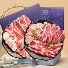 이베리코 베요타 돼지고기 선물세트 목살 치마살 갈비살 1kg 1.25kg 구이용 세트 스페인산 흑돼지, 이베리코 선물세트 1kg(선물포장)., 1개