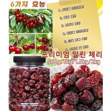 관절염 통풍 개선 프리미엄 말린 체리 새콤달콤 말린 체리 심장을/위장을 건강하게, 500g, 1개