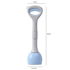 그레이트 접을 수있는 개 똥 픽업 도구 애완 동물 똥 Scooper 경량 애완 동물 똥 피커 노동 절약 애완 동물 제품, 블루 폴드, 1개