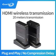 무선영상 어댑터 컴퓨터 무선 프로젝션 스크린 TV 무선 hdmi 오디오 및 비디오 transmtel Hdmi 무선 송신기, 단일상품