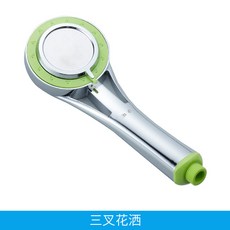 연수기 버튼한개 지수 수압증폭 포터블 작은꽃 뿌리십시오.샤워 에너지 샤워 온수기 노즐 호스 세트, T06-3갈퀴 분사꼭지