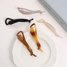 [신속상품] 헤어핀 무지 바나나핀 무광 트위스트 꼬임 무늬없는 깔끔한 민무늬