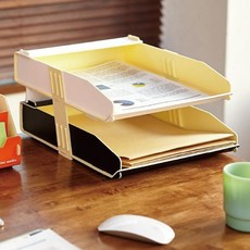 ksw88174 PH DIY 서류정리함 Color Units-letter tray 2단(joint 포함), 본상품선택, 오렌지+오렌지