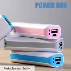 1pcs 전원 은행 DIY 키트 보관 케이스 상자 무료 용접 슈트 18650 배터리 5V 1A USB 외부 충전기 스마트 폰 (배터리 없음), 노란색, 만능인, 노란색, 1개