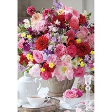 보석십자수꽃다발