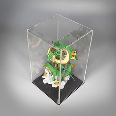 아크릴 절곡 피규어 전시케이스 120x120x200mm 디스플레이박스 투명 보관함 진열 장식장