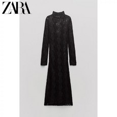 zara 자라 ZARA 2023 가을 신작 여성 크로 셰 뜨개질 스티치 니트 롱 드레스 9598248 800745081900147-sm