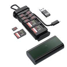 Freewell USB 3.2 듀오 카드 리더기: SD 및 마이크로 SD 듀얼 슬롯 리더기 전문 사진 작가 및 비디오 작가를 위해 설계된 보관 칸 포함, Duo Reader, 1개